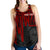 Tahiti Personalised Women's Racerback Tank - Tahiti Seal In Heartbeat Patterns Style (Red) - Polynesian Pride