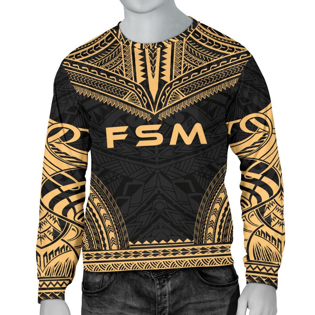 Federated States Of Micronesia Sweater - Polynesian Chief Gold Version Unisex Gold - Polynesian Pride