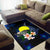 Palau Polynesian Area Rug - Turtle With Plumeria Flowers - Polynesian Pride