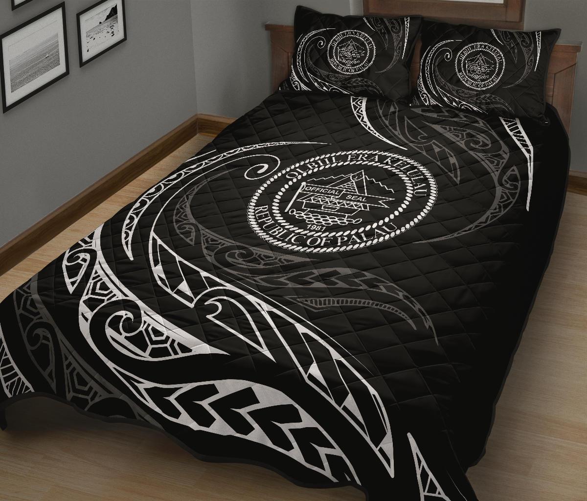 Palau Quilt Bed Set - White - Frida Style - Polynesian Pride