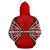 Maori Aotearoa Tribal Roots Zip up Hoodie Red - Polynesian Pride