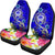 FSM Car Seat Covers - Turtle Plumeria (Blue) - Polynesian Pride