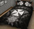 Wallis And Futuna Polynesian Quilt Bed Set Hibiscus Gray - Polynesian Pride