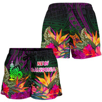 New Caledonia Polynesian Women's Shorts - Summer Hibiscus - Polynesian Pride