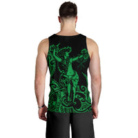 Polynesian Hawaii Men's Tank Top - Hula Girl Green - Polynesian Pride