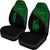 New Caledonia Car Seat Covers - New Caledonia Coat Of Arms Polynesian Green Curve - Polynesian Pride