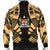 Fiji Men Bomber Jackets - Polynesian Tattoo Gold - Polynesian Pride