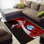 Guam Polynesian Custom Personalised Area Rug - Coat Of Arm With Hibiscus - Polynesian Pride