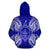Palau Polynesian All Over Zip up Hoodie Map Blue - Polynesian Pride
