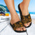 Vanuatu Sandals - Turtle Hibiscus Pattern Gold - Polynesian Pride