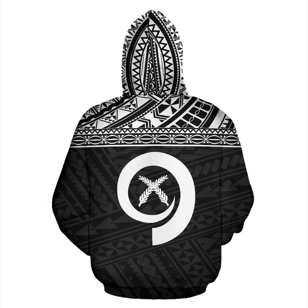 Vanuatu Polynesian Hoodie Black - Polynesian Pride