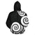 Aotearoa Hoodie Patterns Maori Silver Fern Koru - Polynesian Pride