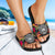 American Samoa Slide Sandals - Polynesian Hibiscus Pattern - Polynesian Pride