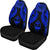 Guam Polynesian Car Seat Covers Pride Seal And Hibiscus Blue - Polynesian Pride