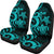 Marshall Islands Car Seat Covers - Turquoise Tentacle Turtle Crest - Polynesian Pride