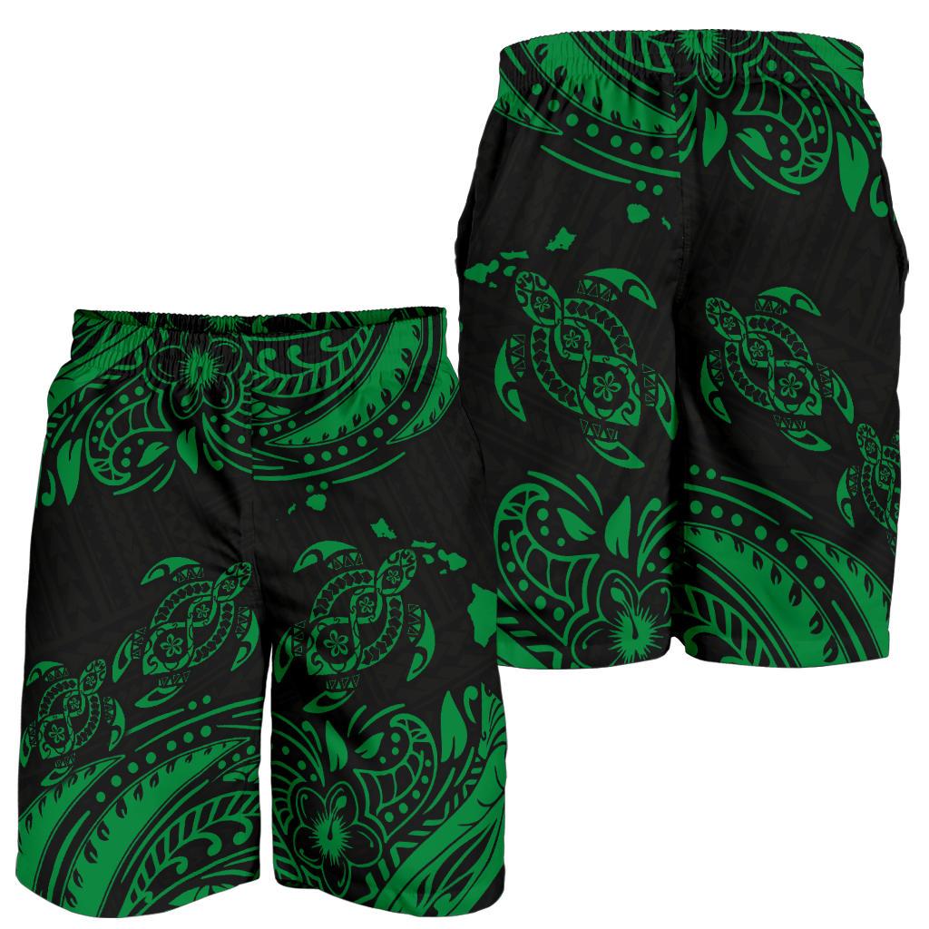 Hawaii Polynesian Men's Short - Green Sea Turtle - Polynesian Pride