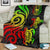 Tahiti Polynesian Premium Blanket - Reggae Tentacle Turtle - Polynesian Pride