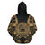 American Samoa All Over Zip up Hoodie Tattoo Gold Version - Polynesian Pride