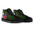 Marshall Islands High Top Shoes - Turtle Plumeria Banana Leaf - Polynesian Pride