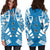 Northern Mariana Islands Hoodie Dress - Polynesian Tattoo Flag - Polynesian Pride