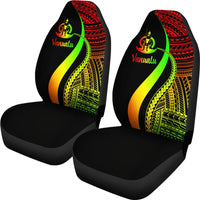 Vanuatu Car Seat Covers - Reggae Polynesian Tentacle Tribal Pattern - Polynesian Pride