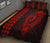 Hawaii Kakau Makau Fish Hook Polynesian Quilt Bed Set - Red - Polynesian Pride