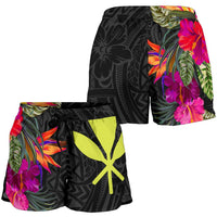 Hawaii Women's Shorts - Hibiscus Polynesian Pattern - Polynesian Pride