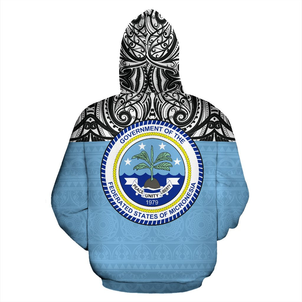 Federated States of Micronesia All Over Hoodie Polynesian Hoodie Style - Polynesian Pride