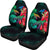 Hawaii Turtle Wave Hibiscus Car Seat Cover - Unia Style Universal Fit Black - Polynesian Pride