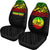 Tahiti Custom Personalised Car Seat Covers - Tahiti Flag Polynesian Reggae Horizontal - Polynesian Pride