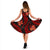 Tonga Polynesian Midi Dress - Red Plumeria - Polynesian Pride