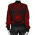 Samoa Polynesian Chief Women'S Bomber Jacket - Red Version - Polynesian Pride