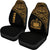 Samoa Car Seat Covers - Samoa Coat Of Arms Polynesian Gold Curve - Polynesian Pride