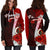 Vanuatu Polynesian Hoodie Dress - Coat Of Arm With Hibiscus - Polynesian Pride