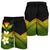 Kanaka Maoli (Hawaiian) Men's Shorts, Polynesian Plumeria Banana Leaves Reggae - Polynesian Pride