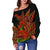 Polynesian Hawaii Women's Off Shoulder Sweater - Ohia Lehua - Polynesian Pride