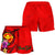 Hawaii Polynesian Custom Personalised Women's Shorts - Floral With Seal Red - Polynesian Pride