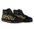 Cook Islands High Top Canvas Shoe - Gold Tentacle Turtle - Polynesian Pride