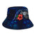 Kosrae Polynesian Bucket Hat - Blue Turtle Hibiscus - Polynesian Pride