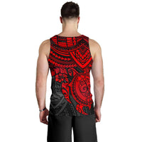 Guam Polynesian Men's Tank - Red Turtle - Polynesian Pride