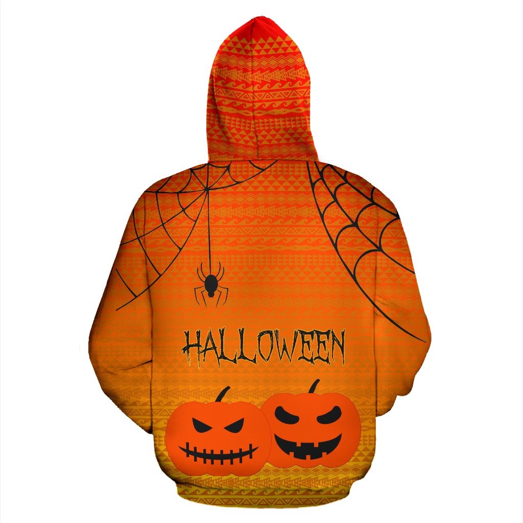 Halloween All Over Zip up Hoodie Trick Or Treat - Polynesian Pride
