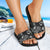 Tonga Sandals - Turtle Hibiscus Pattern Black - Polynesian Pride