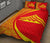 Hawaii Quilt Bed Set Mauna Kea Polynesian - Circle Style Red And Yellow - Polynesian Pride