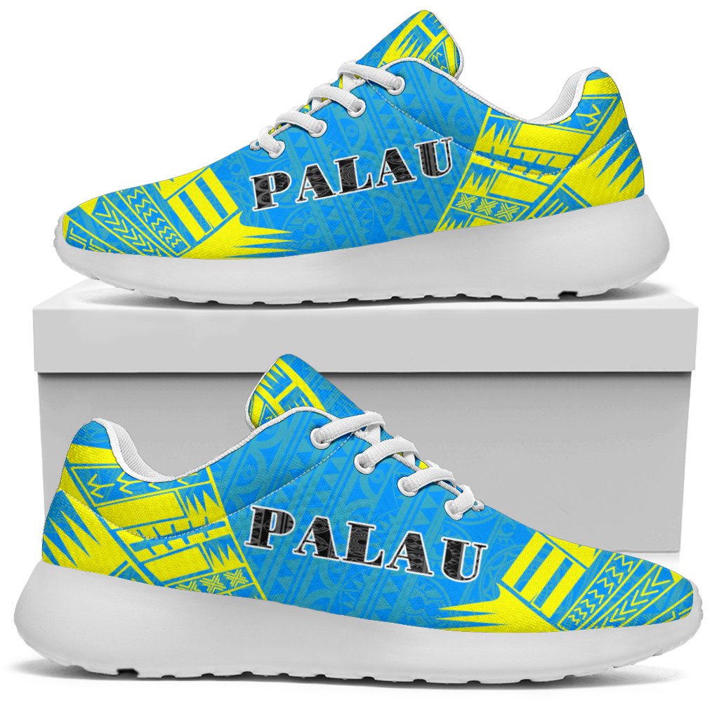 Palau Sport Sneakers - Polynesian Tattoo Flag - Polynesian Pride
