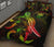 Niue Polynesian Quilt Bed Set - Turtle With Blooming Hibiscus Reggae - Polynesian Pride