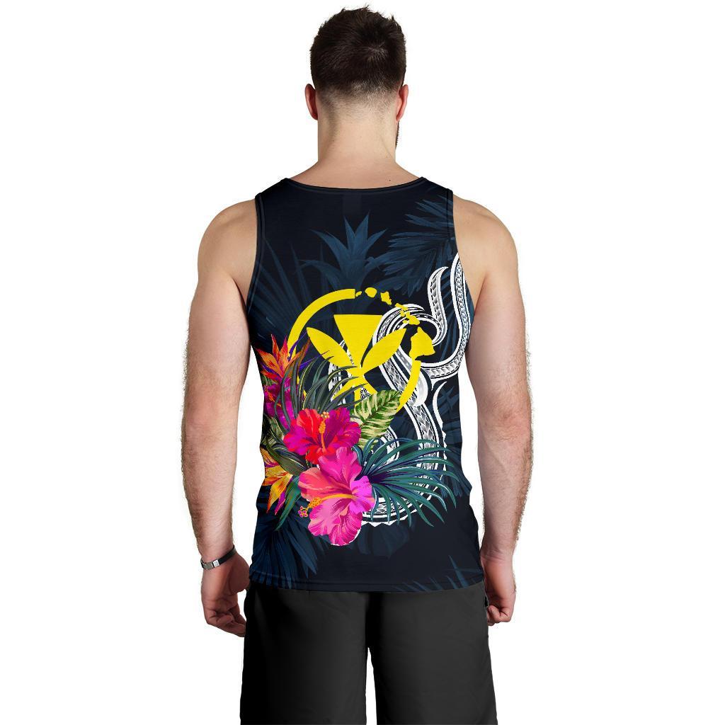 Hawaii Polynesian Men's Tank Top - Tropical Flower - Polynesian Pride