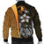 Yap Micronesia Men's Bomber Jackets Gold - Turtle With Hook - Polynesian Pride