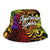 American Samoa Bucket Hat - Rainbow Polynesian Pattern - Polynesian Pride