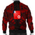 Wallis And Futuna Men Bomber Jackets - Polynesian Tattoo Red - Polynesian Pride