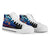 Federated States of Micronesia High Top Shoes Blue - Vintage Tribal Mountain - Polynesian Pride